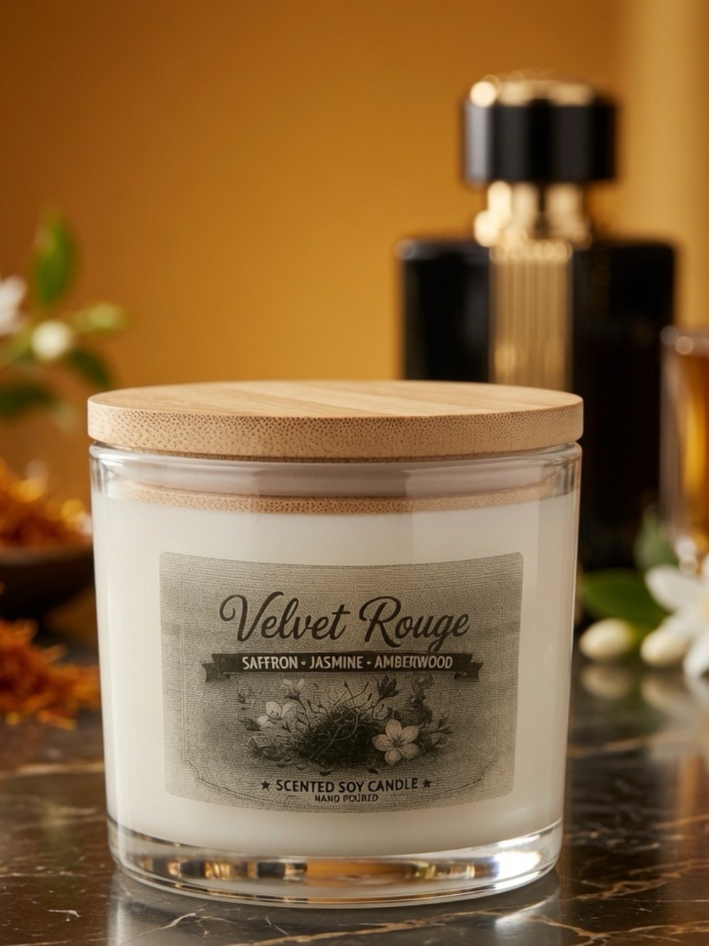 16oz Velvet Rouge Luxury Soy Candle | BR 540 | 3-Wick Candle